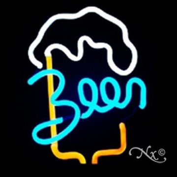 Neon Sculpture beer mug