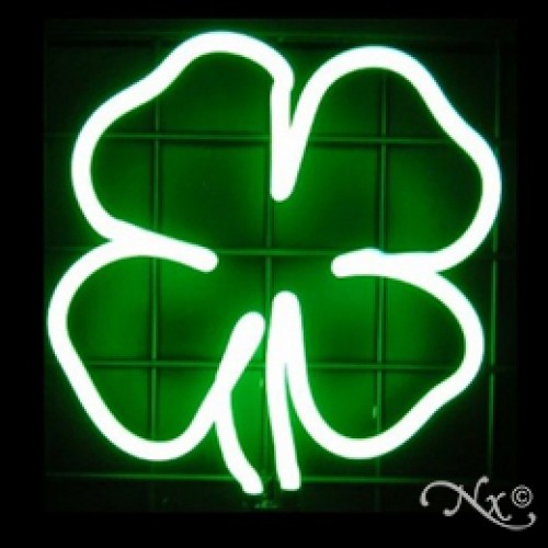 Neon Sculpture clover