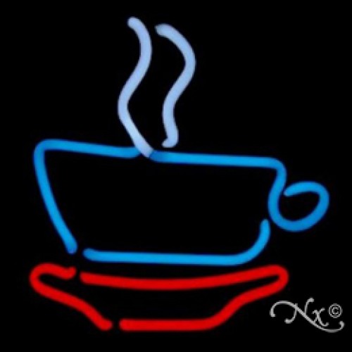 Neon Sculpture coffee cup