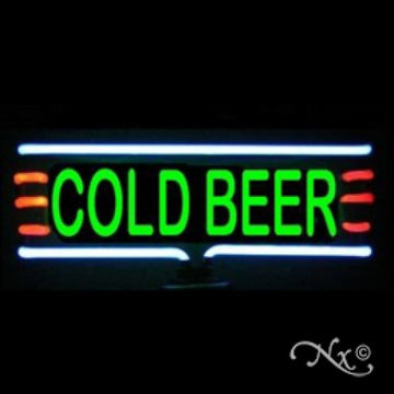 Neon Sculpture cold beer