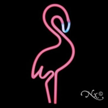 Neon Sculpture Flamingo