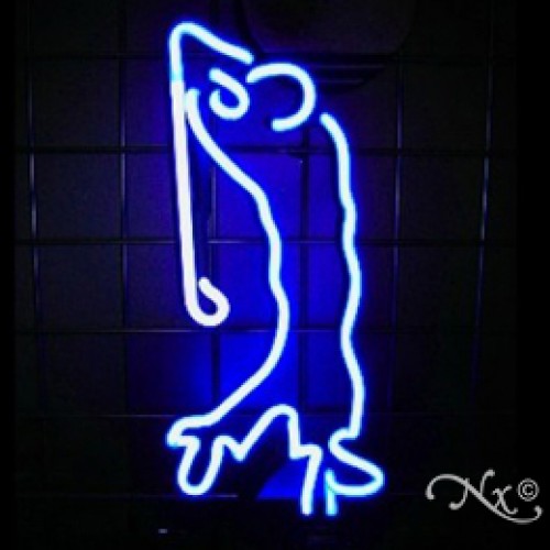 Neon Sculpture golfer