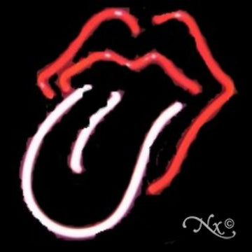 Neon Sculpture tongue lips