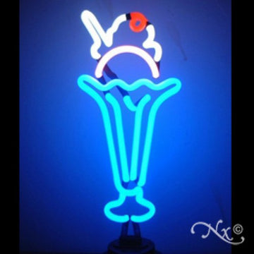 Neon Sculpture ice cream