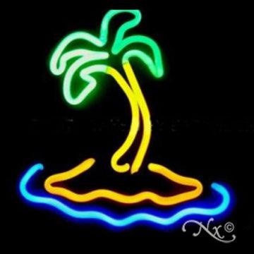 Neon Sculpture islan palm
