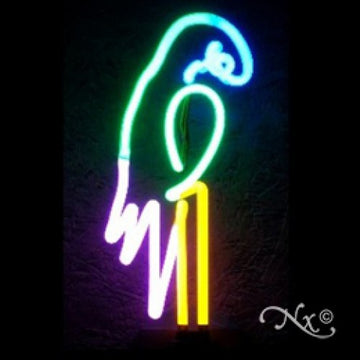Neon Sculpture parrot