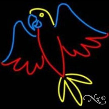 Neon Sculpture parrot II