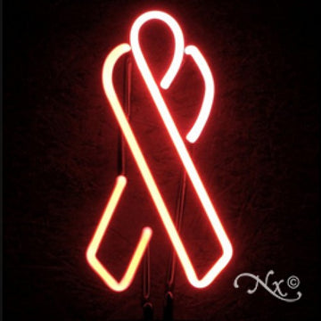 Neon Sculpture pink ribbon