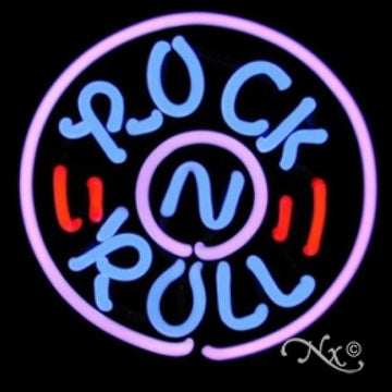 Neon Sculpture rock n roll