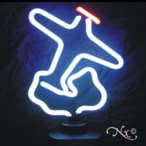 Neon Sculpture airplane
