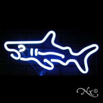 Neon Sculpture shark