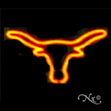 Neon Sculpture steer