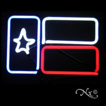 Neon Sculpture texas flag