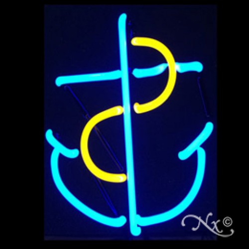 Neon Sculpture Anchor